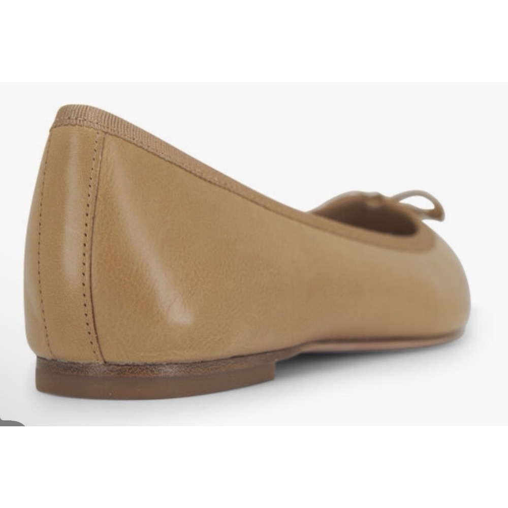 VERONICA BEARD Catherine Natural Leather Ballet Flat Womens 9 Medium Minimalist - Picture 4 of 12